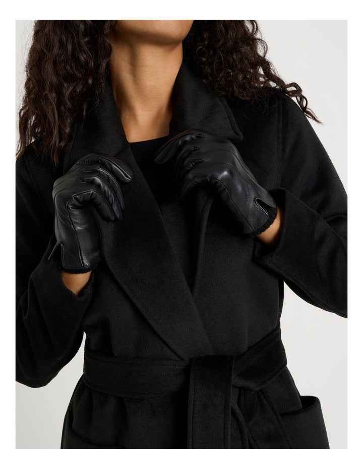 Leather Gloves in Black