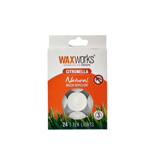 WAXWORKS CITRONELLA MOZZIE REPELLENT TEA LIGHTS