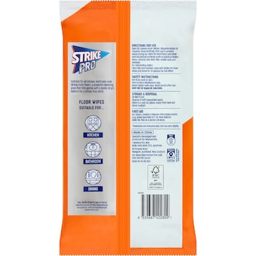 Strike Pro Floor Wipes 20 pack