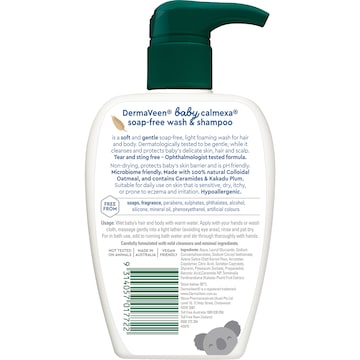 DermaVeen Baby Calmexa Soap-Free Wash & Shampoo 250mL