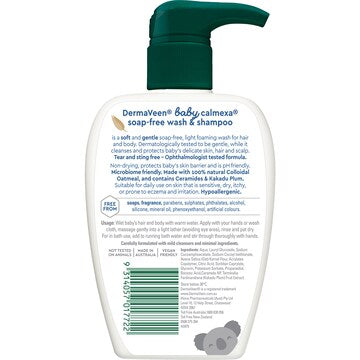 DermaVeen Baby Calmexa Soap-Free Wash & Shampoo 250mL