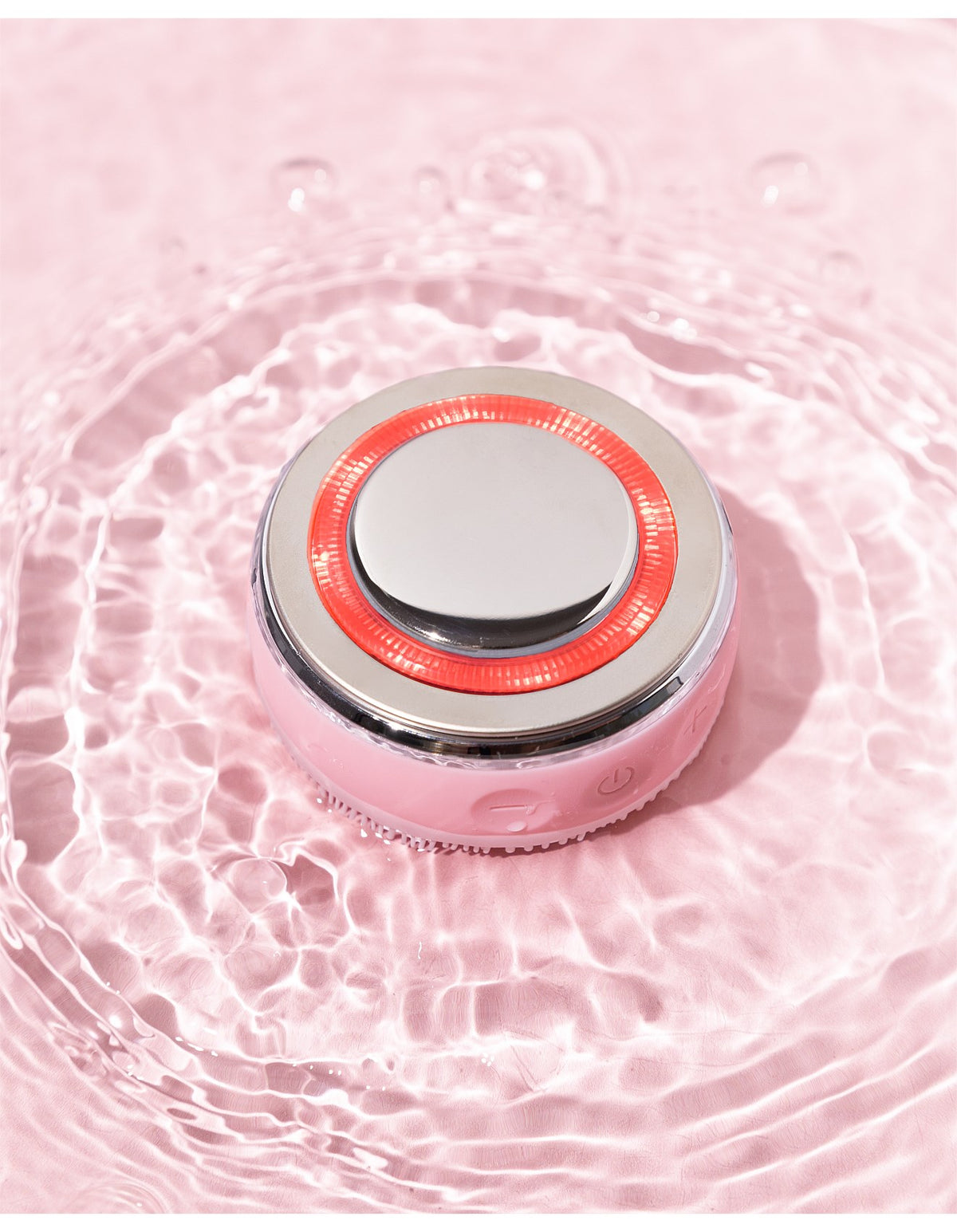 LED Facial Cleansing Brush Pink