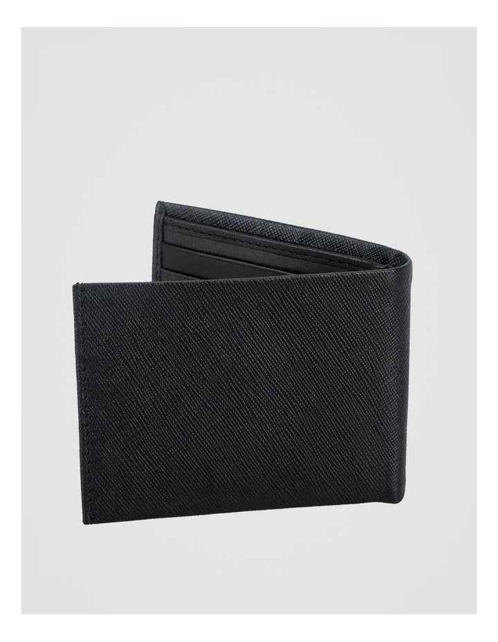 Saffiano Bifold Leather Wallet Black Wallet Black