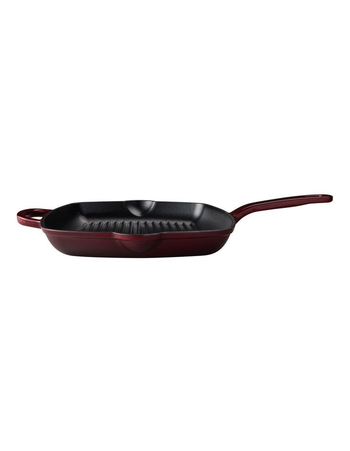 Cast Iron Grill Pan 27.5cm in Merlot