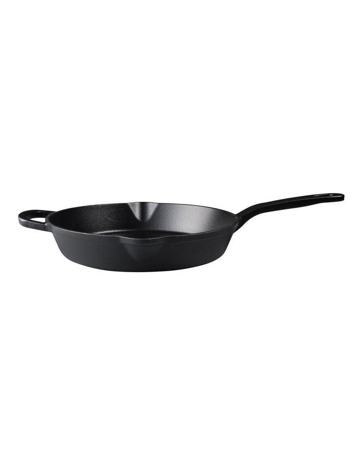 Cast Iron Frypan 26cm in Black