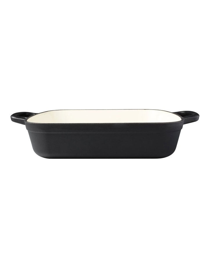Cast Iron Roaster 3L in Black