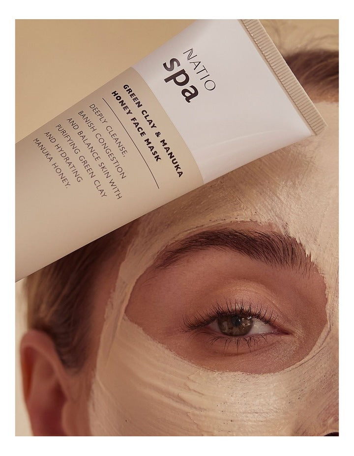 Spa Green Clay & Manuka Honey Face Mask 100g