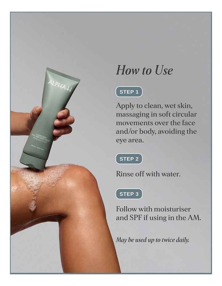 Clear Skin Face and Body Wash with 2% Salicylic Acid 185ml
