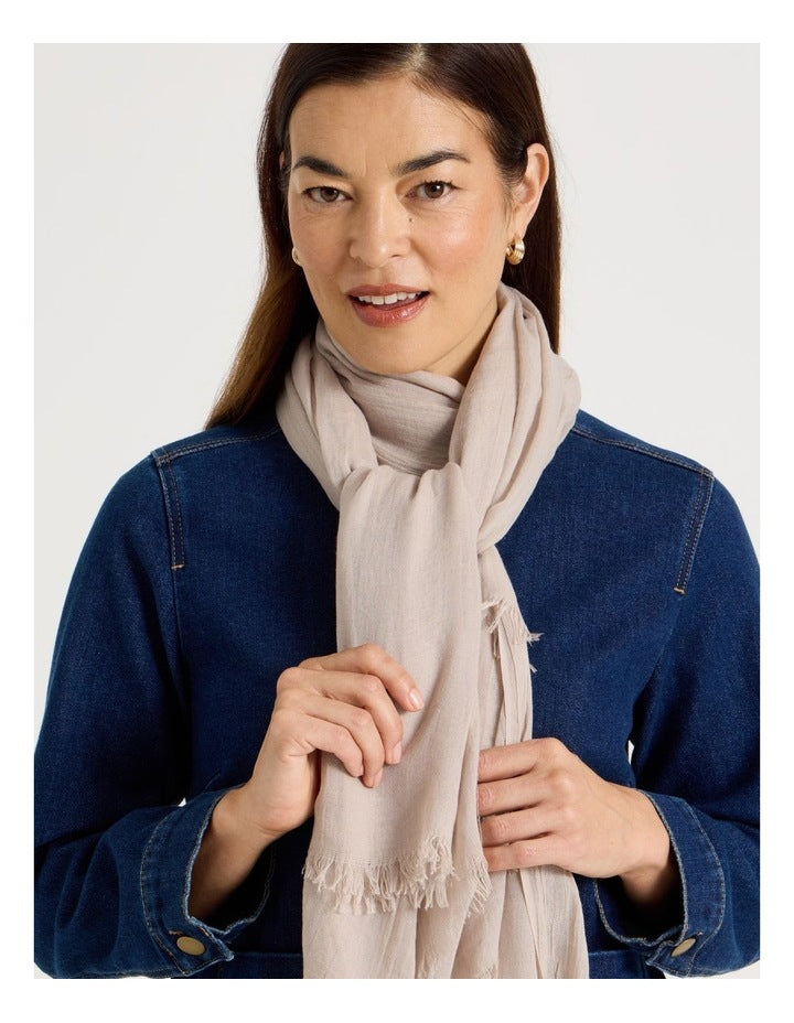 Light Weight Scarf in Taupe