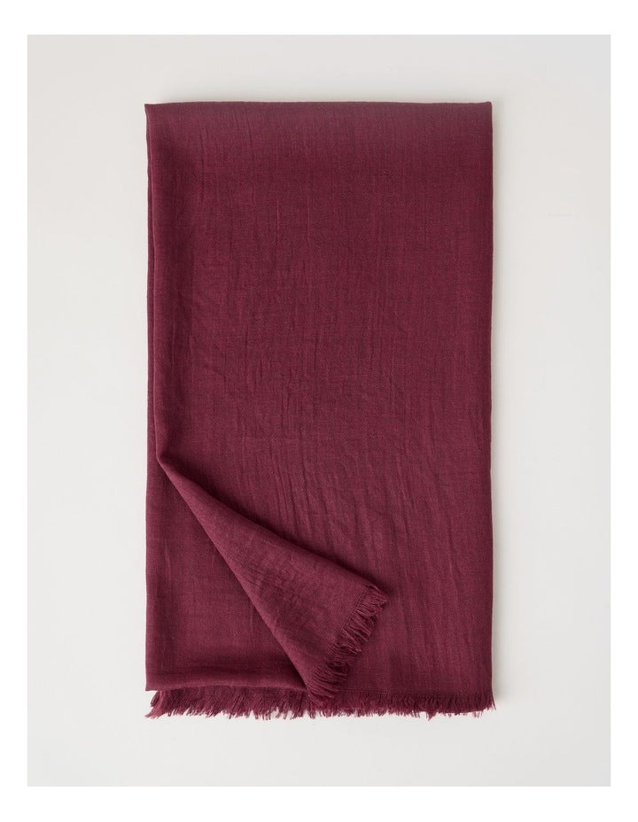 Light Weight Scarf in Burgundy