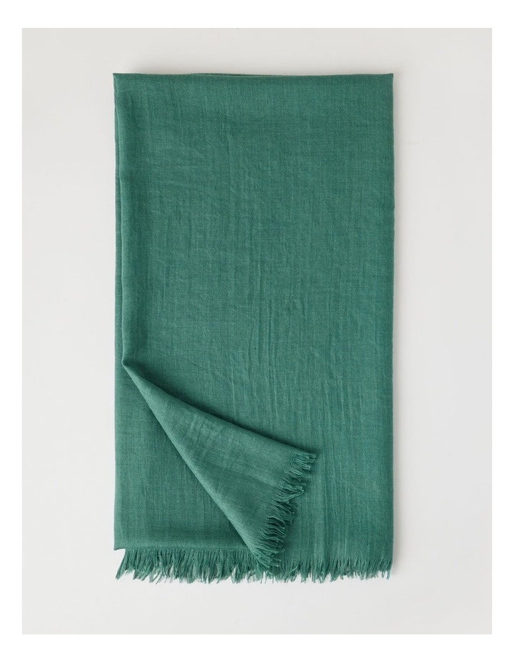 Light Weight Scarf in Green