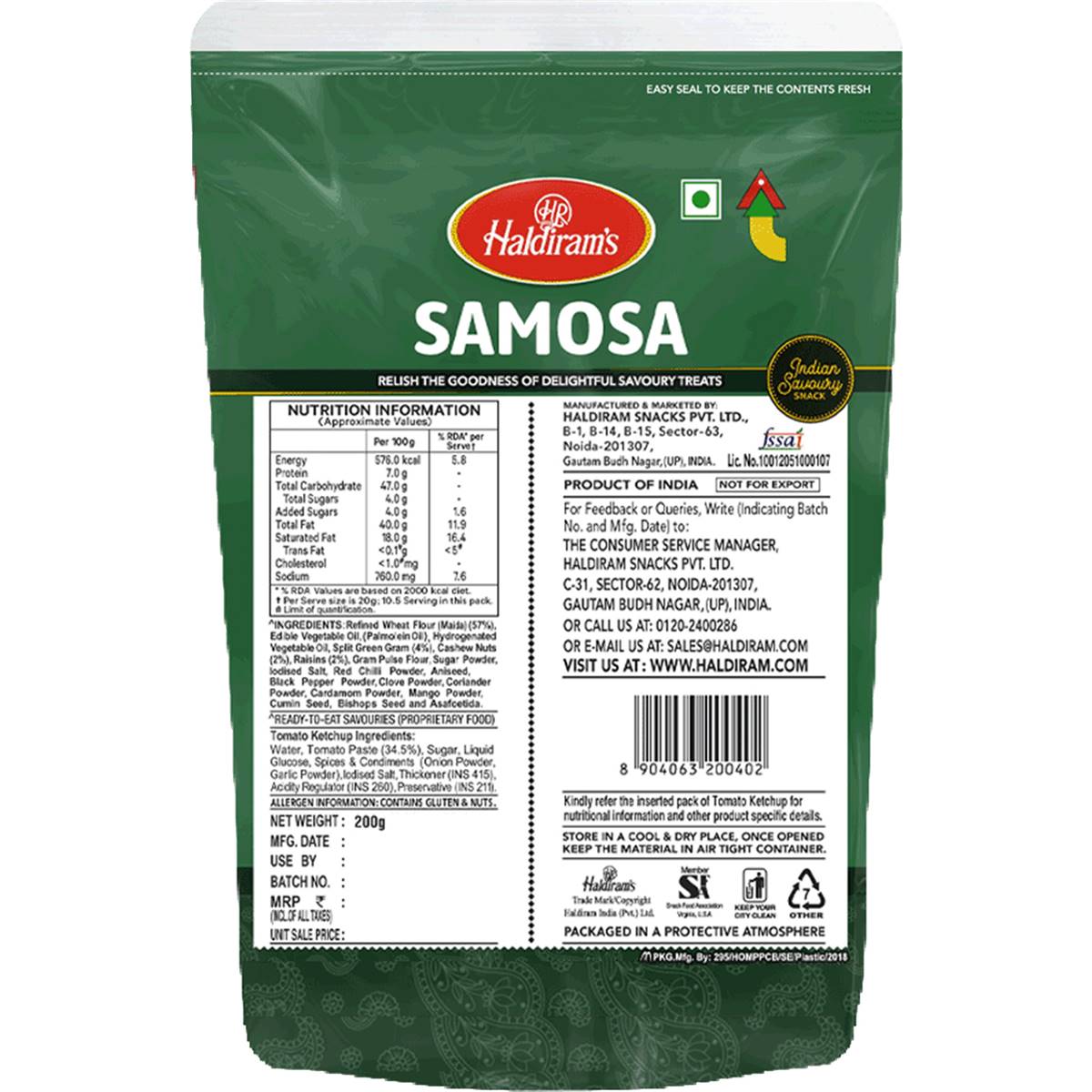 Haldiram's Samosa 200g