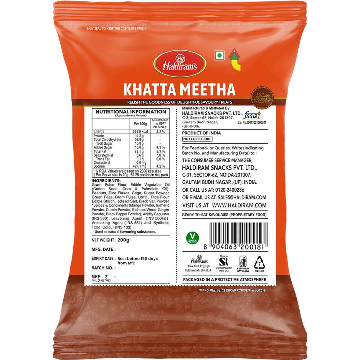Haldiram's Khatta Meetha 200g