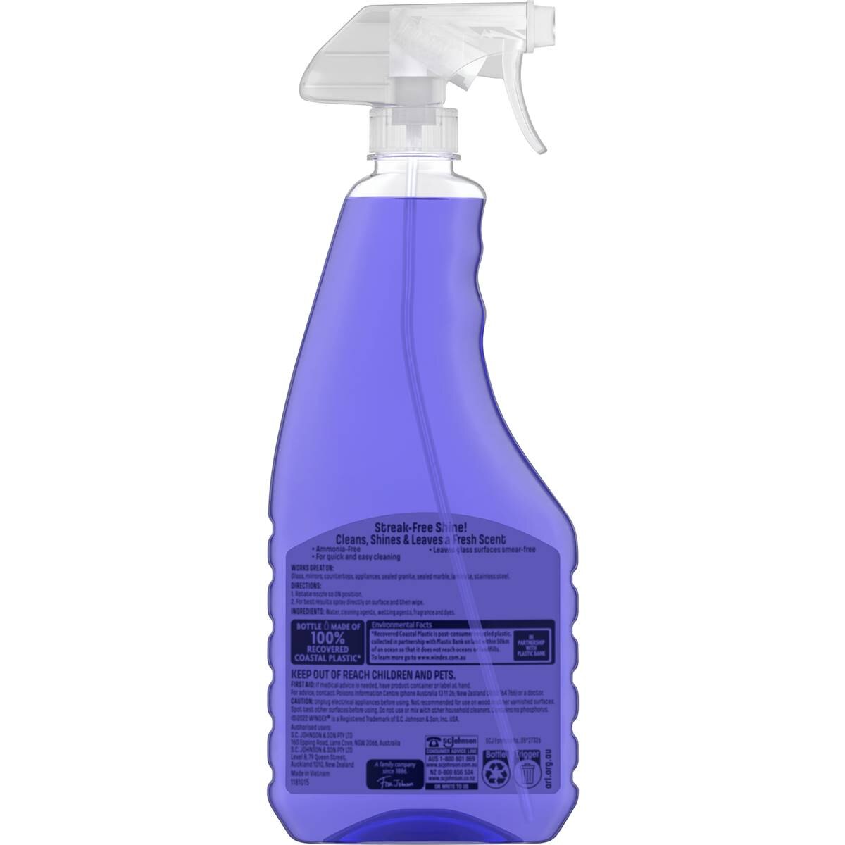 Windex Glass Cleaner Trigger Crystal Rain 500ml