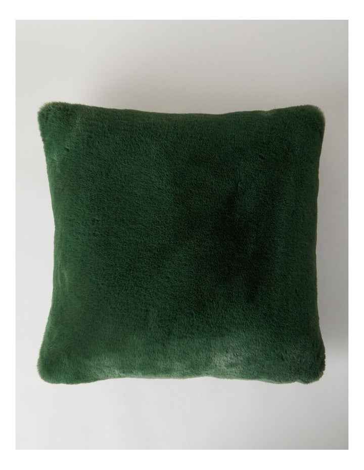 Amelie Faux Fur Cushion in Fern