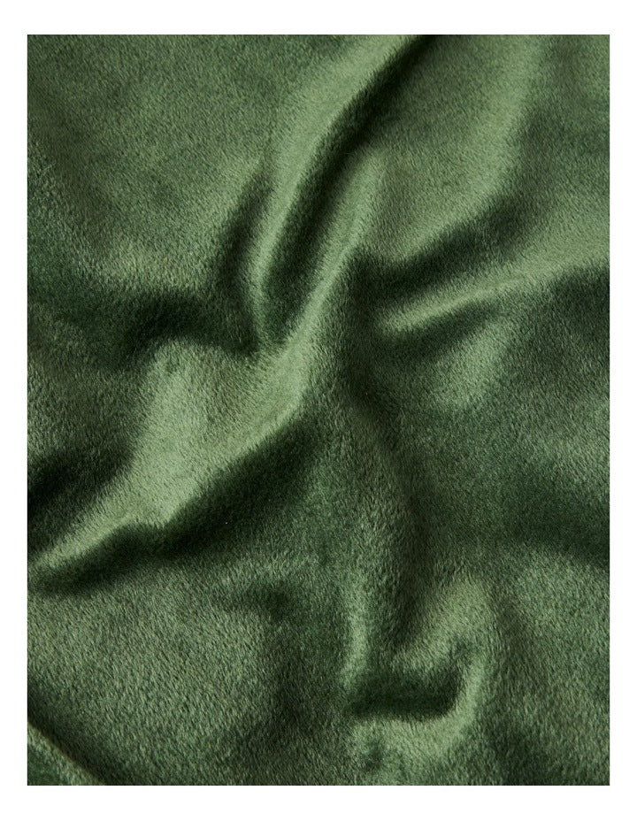 Amelie Faux Fur Throw in Fern