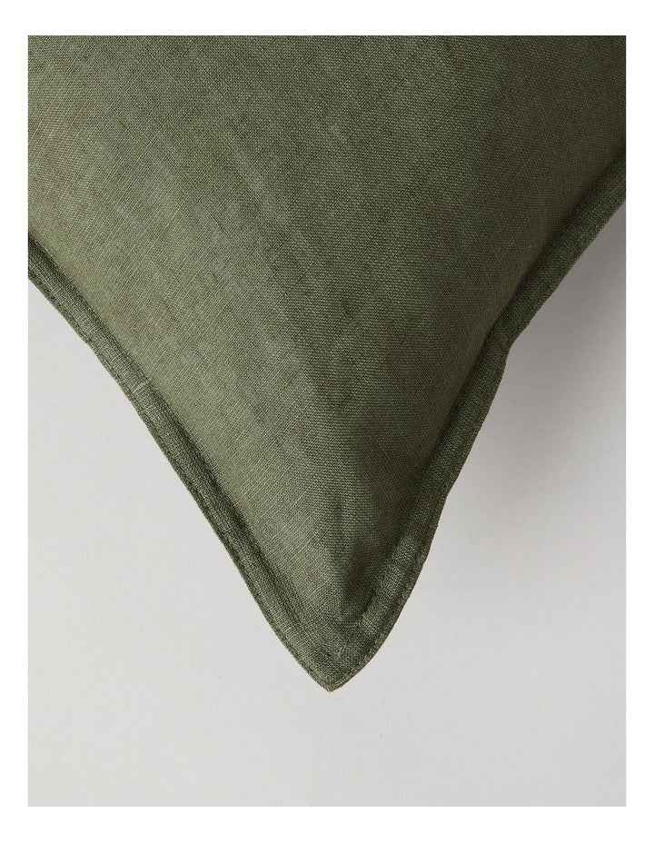 Sandy Cape Linen Cushion in Olive