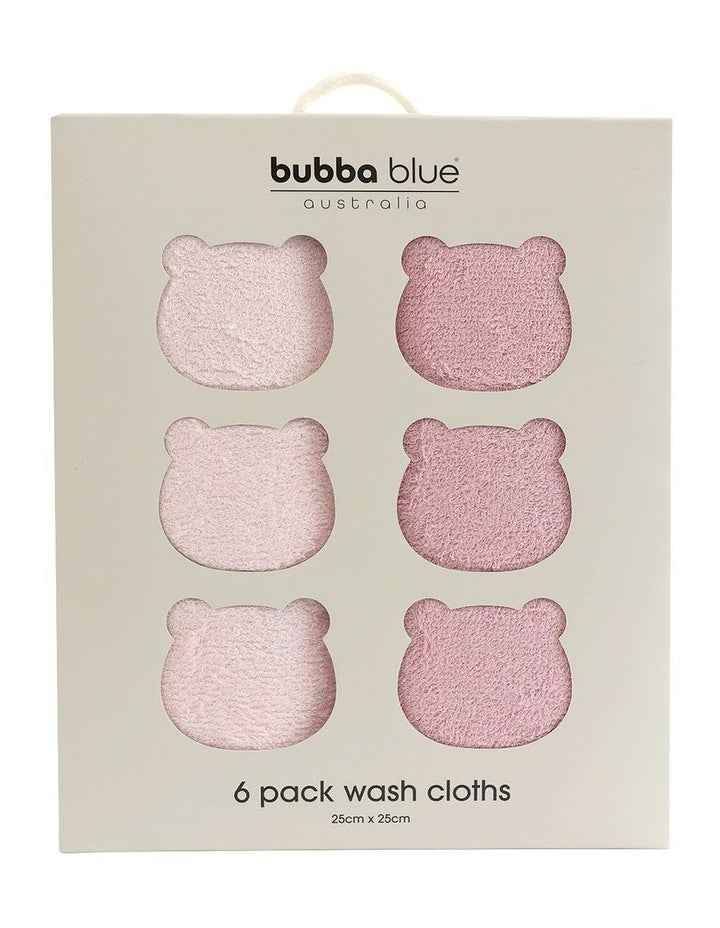 Soft Cotton Face Washers - 6 Pack
