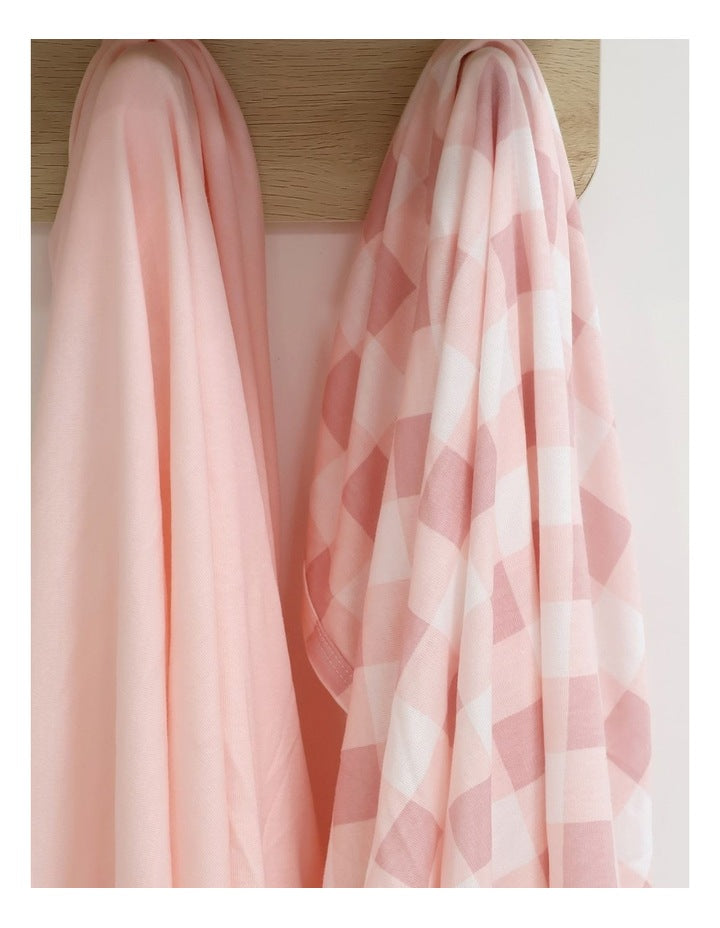 Sundae Jersey Swaddle Wraps 2 Pack in Cupcake