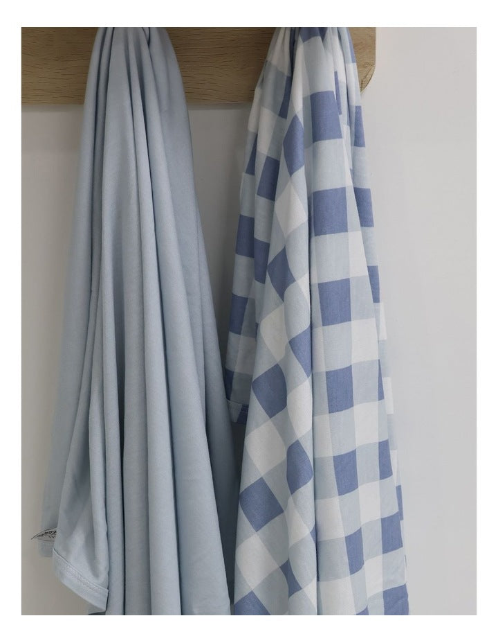Sundae Jersey Swaddle Wraps 2 Pack in Blueberry