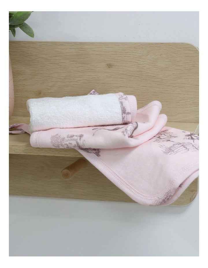 Swan Lake Face Washers 3 Pack in Pink