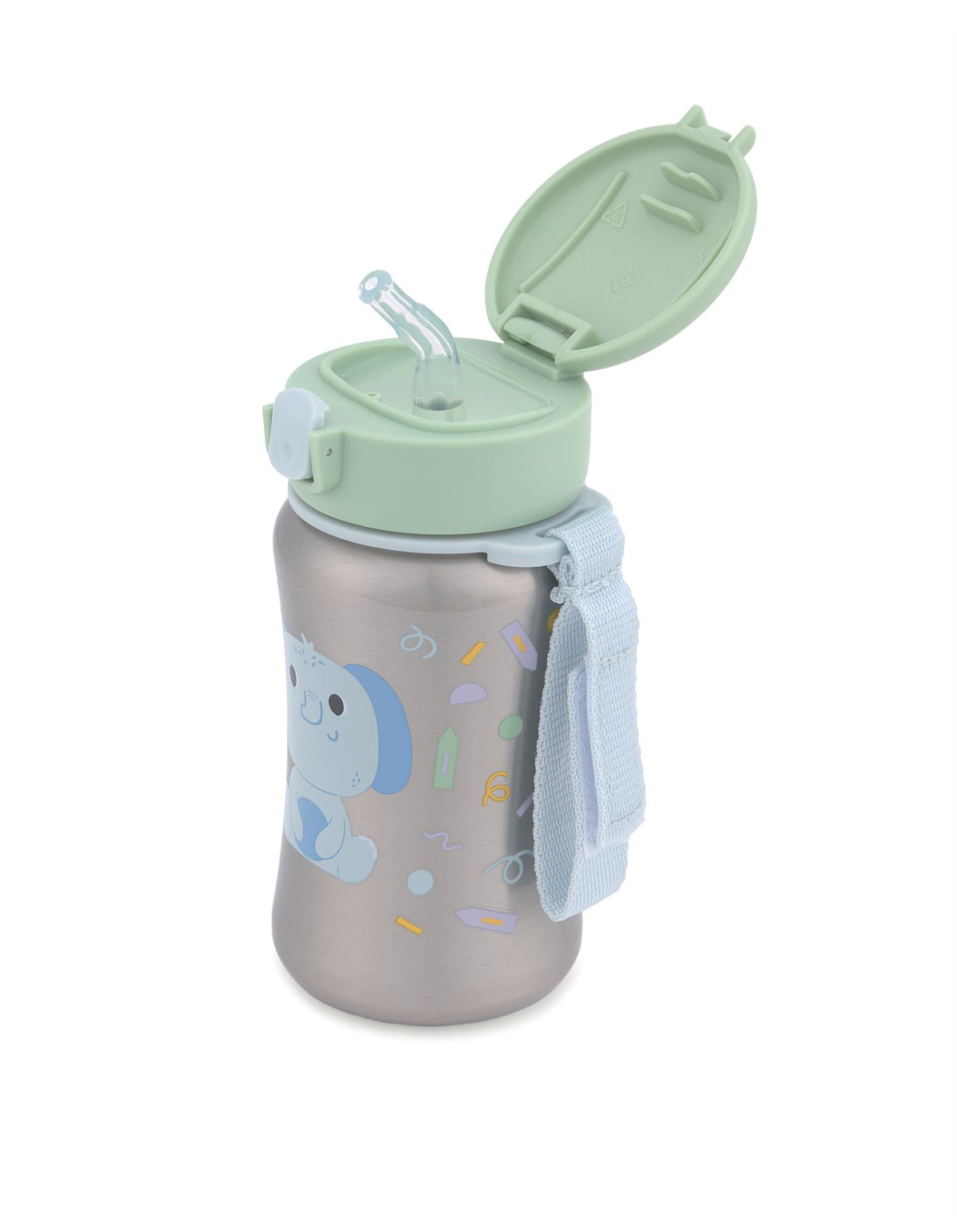 Besties Squad Elephant Stainless Steel Straw Bottle