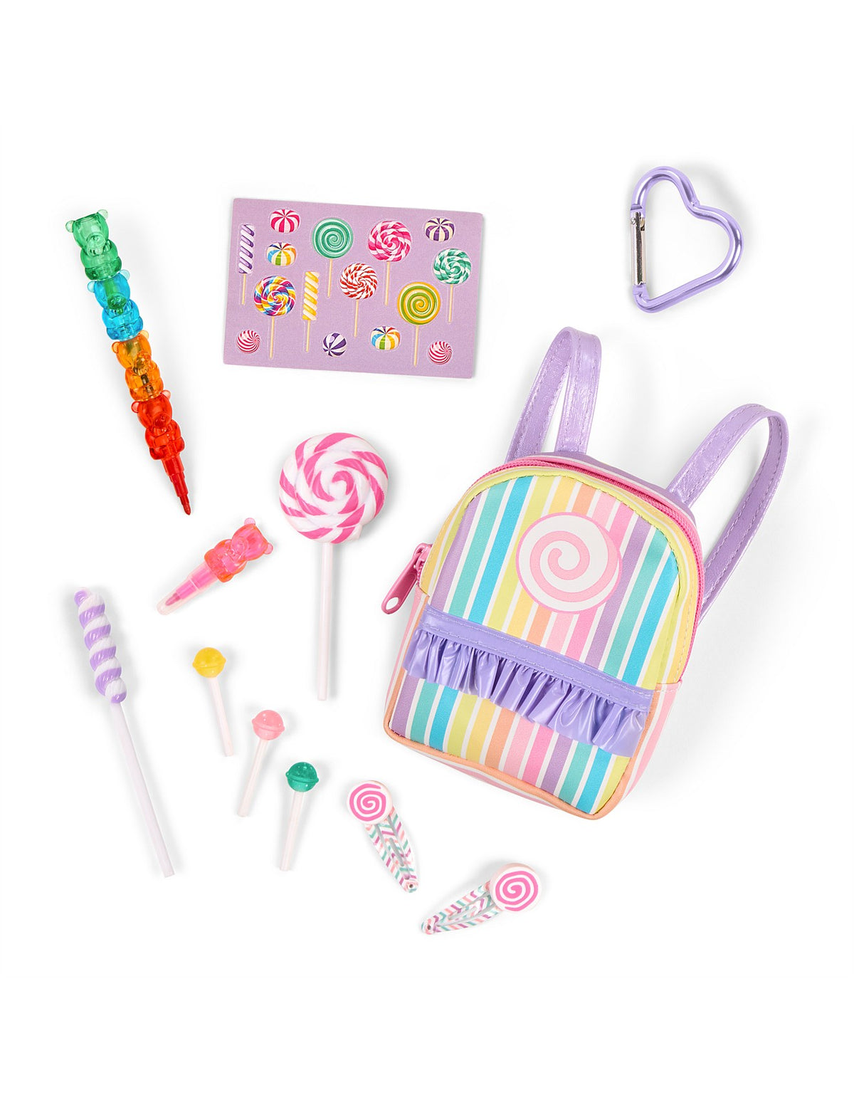 ASSORTED SURPRISE CANDY BACKPACK WITH ACCESSORY