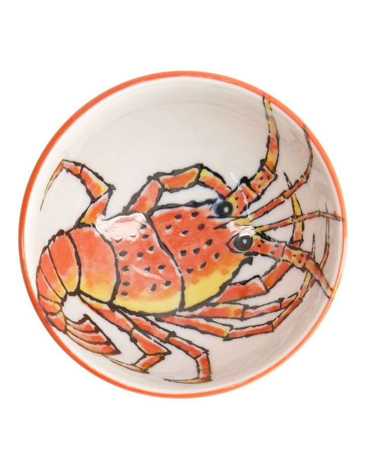Seafood Lobster Rice Bowl 11x6cm in Red