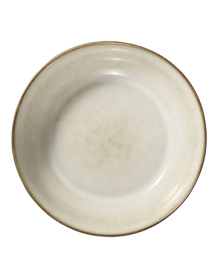 Leros Coupe Pasta Bowl 22x5.5cm in Mocha