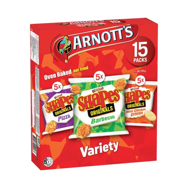 Shapes Cracker Biscuits Variety Multipack 15 Pack