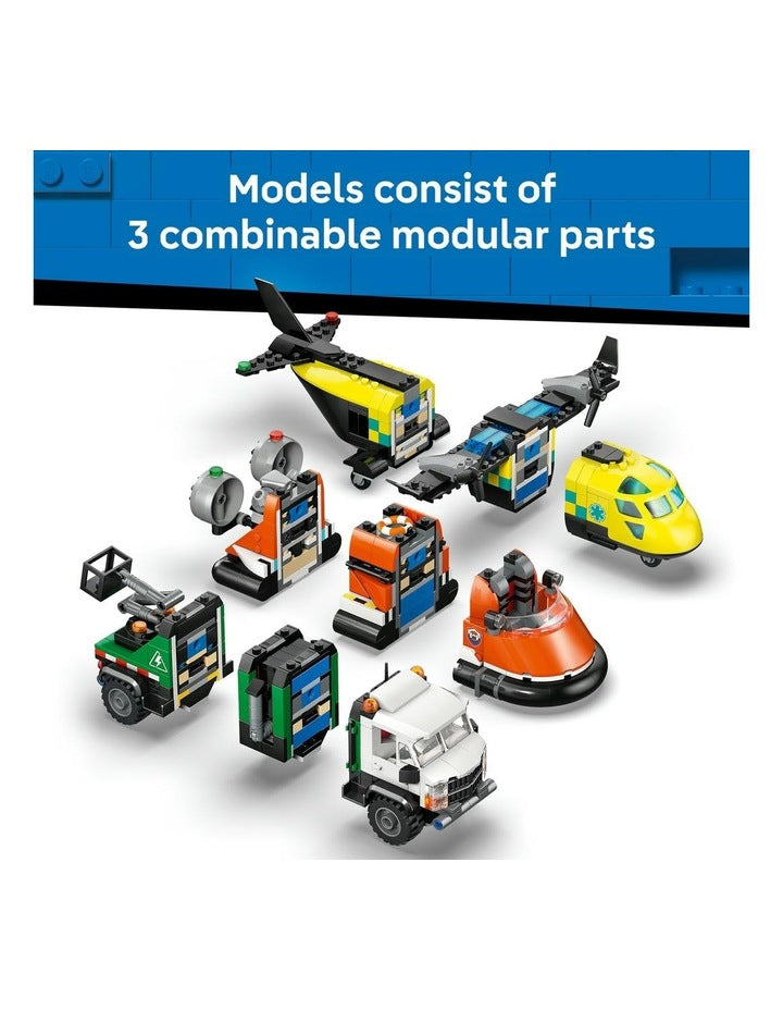 City Airplane Service Truck And Hovercraft Remix 60505