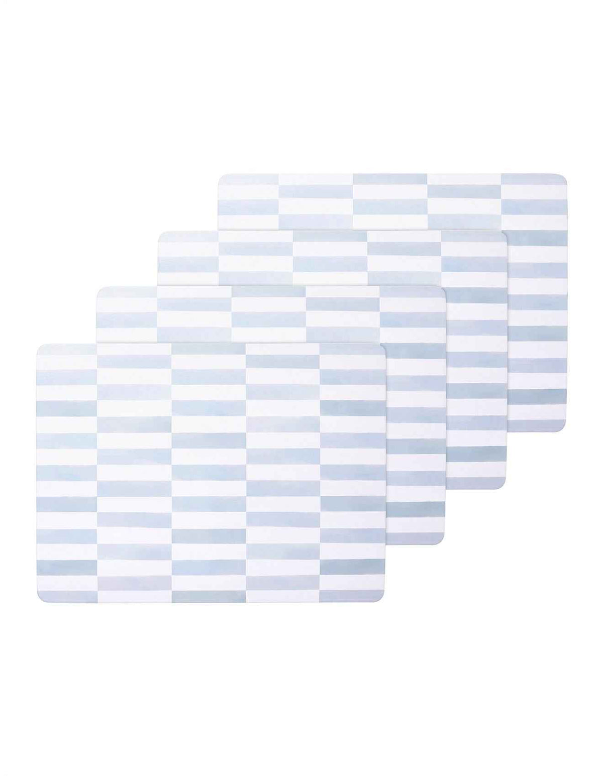 Cottesloe Check Blue Cork Backed Placemats set of 4