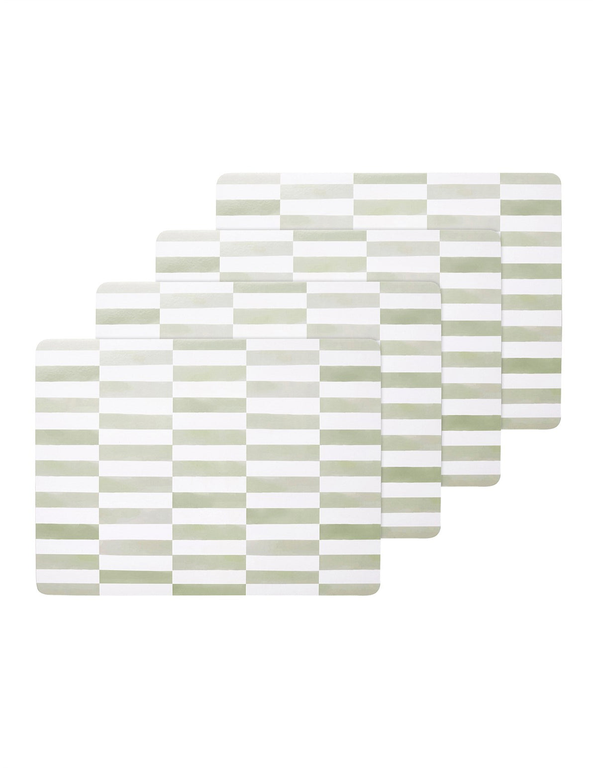 Cottesloe Check Green Cork Backed Placemats set of 4