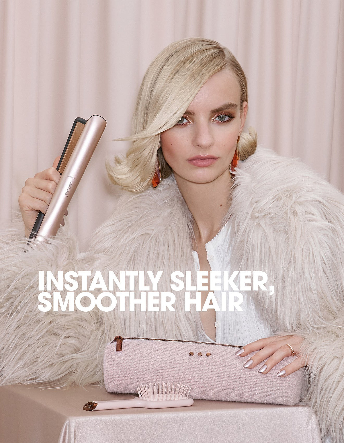 Gold Straightener Gift Set Cashmere Beige