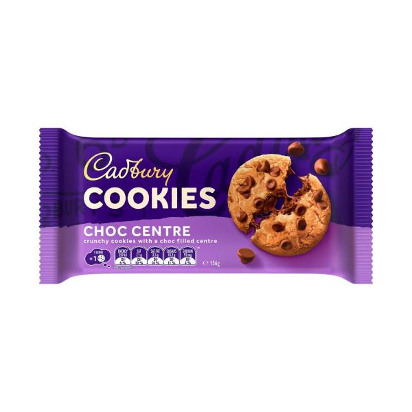 CADBURY CHOC CENTRE COOKIES 156G