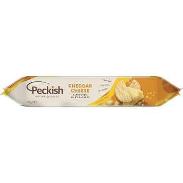 Peckish Flavoured Rice Crackers Cheddar Cheese 90g