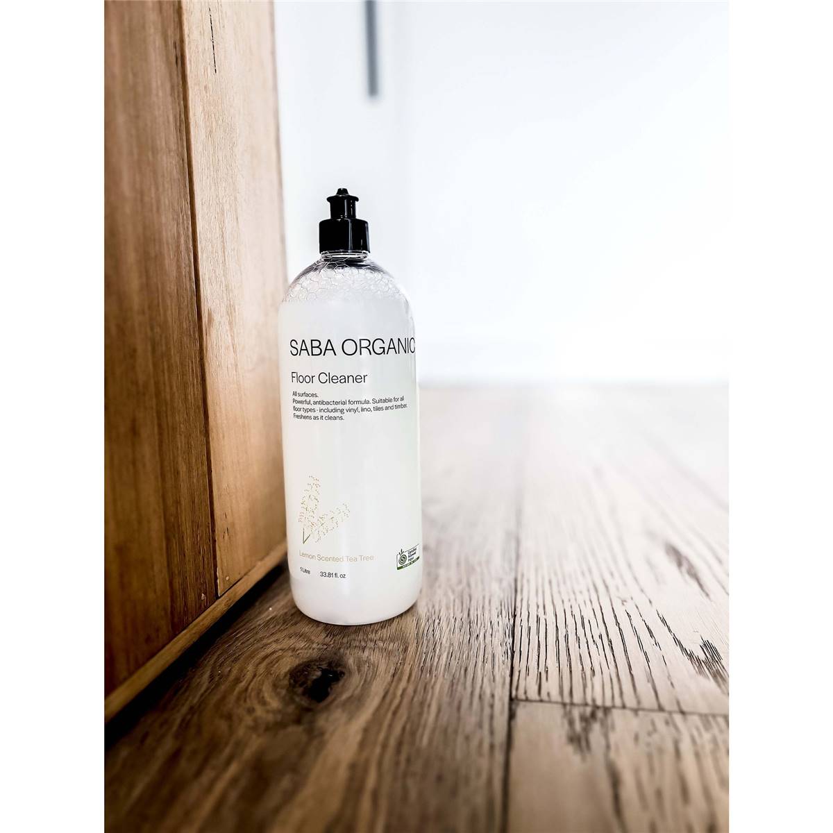 Saba Organics Floor Cleaner Lemon Scented Tea Tree 1L