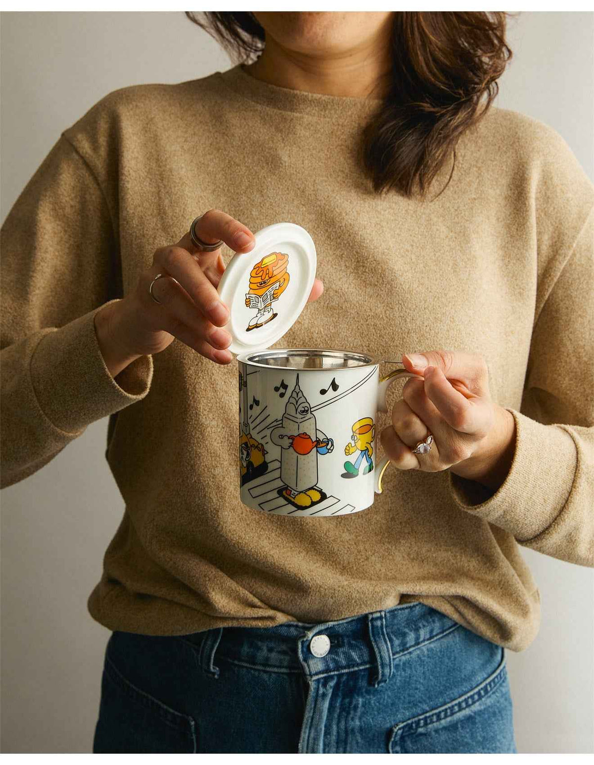 NEW YORK BREAKFAST X LAUREN MARTIN MUG W INFUSER