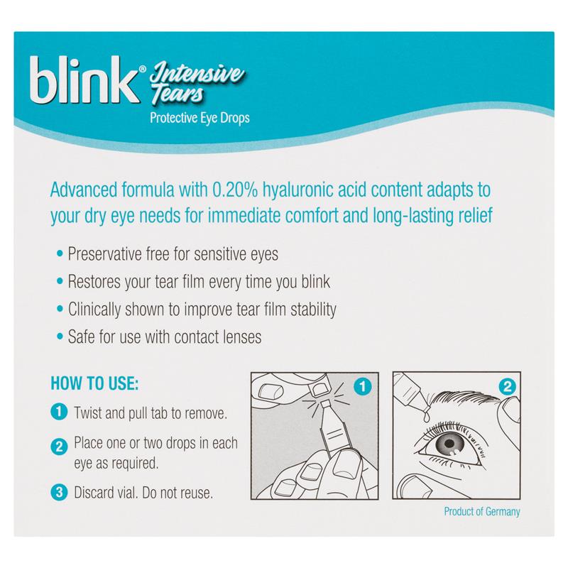 Blink Intensive Tears 0.4 x 20 Vials - GimmeNow