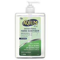 Aqium Antibacterial Hand Sanitiser (Aloe) 1L