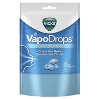 Vicks Vapodrops Blue Cooling Peppermint Lozenges 24 - GimmeNow