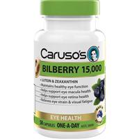 Carusos One a Day Bilberry 50 Capsules - GimmeNow