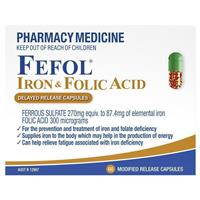 Fefol Iron & Folate Supplement 60 Capsules - GimmeNow