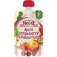 Heinz Apple Strawberry & Passionfruit Pouch 120g 8m+