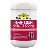 Nature's Way Magnesium Chelate 1000mg 100 Tablets - GimmeNow