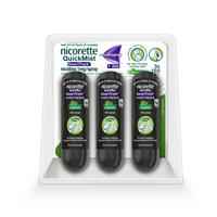 Nicorette Quit Smoking QuickMist SmartTrack Nicotine Mouth Spray Freshmint Triple Pack