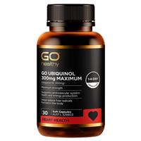 GO Healthy Ubiquinol 300mg Maximum 30 Soft Capsules Exclusive Size