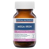 Ethical Nutrients Mega Iron with Activated B Vitamin 30 Capsules