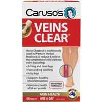 Carusos Veins Clear 60 Tablets