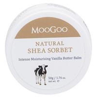 MooGoo Natural Shea Sorbet Intense Moisturising Vanilla Butter Balm 50g